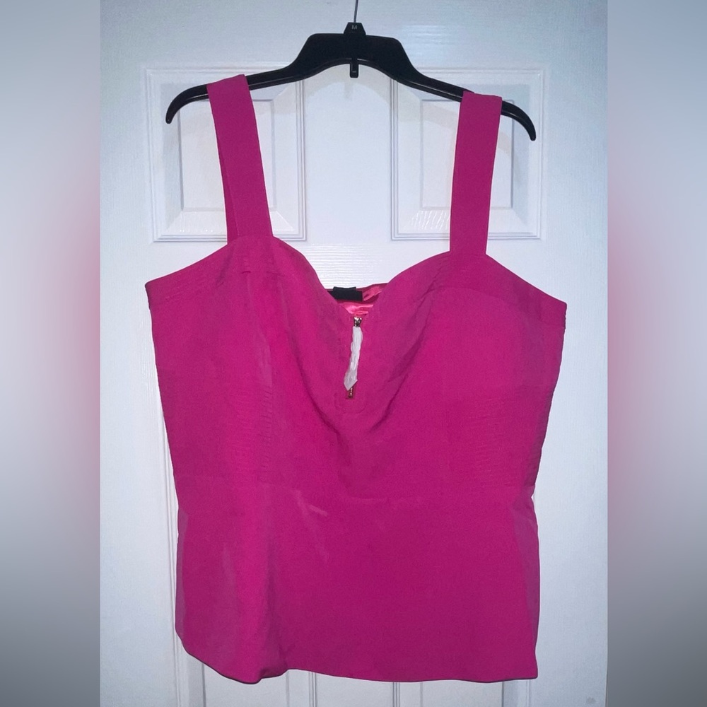 Plus pink blouse